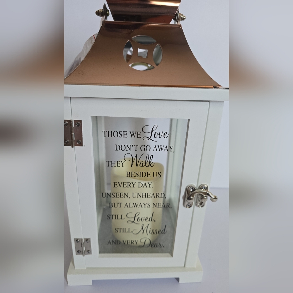 New Lantern With Candle Funeral Visitation Memorial Gift Sympathy - Picture 2 of 6